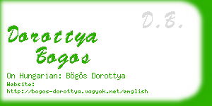 dorottya bogos business card